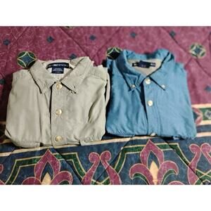 2 ExOfficio Air Strip Vented Fishing Shirt Mens L long Sleeve Outdoor Hiking